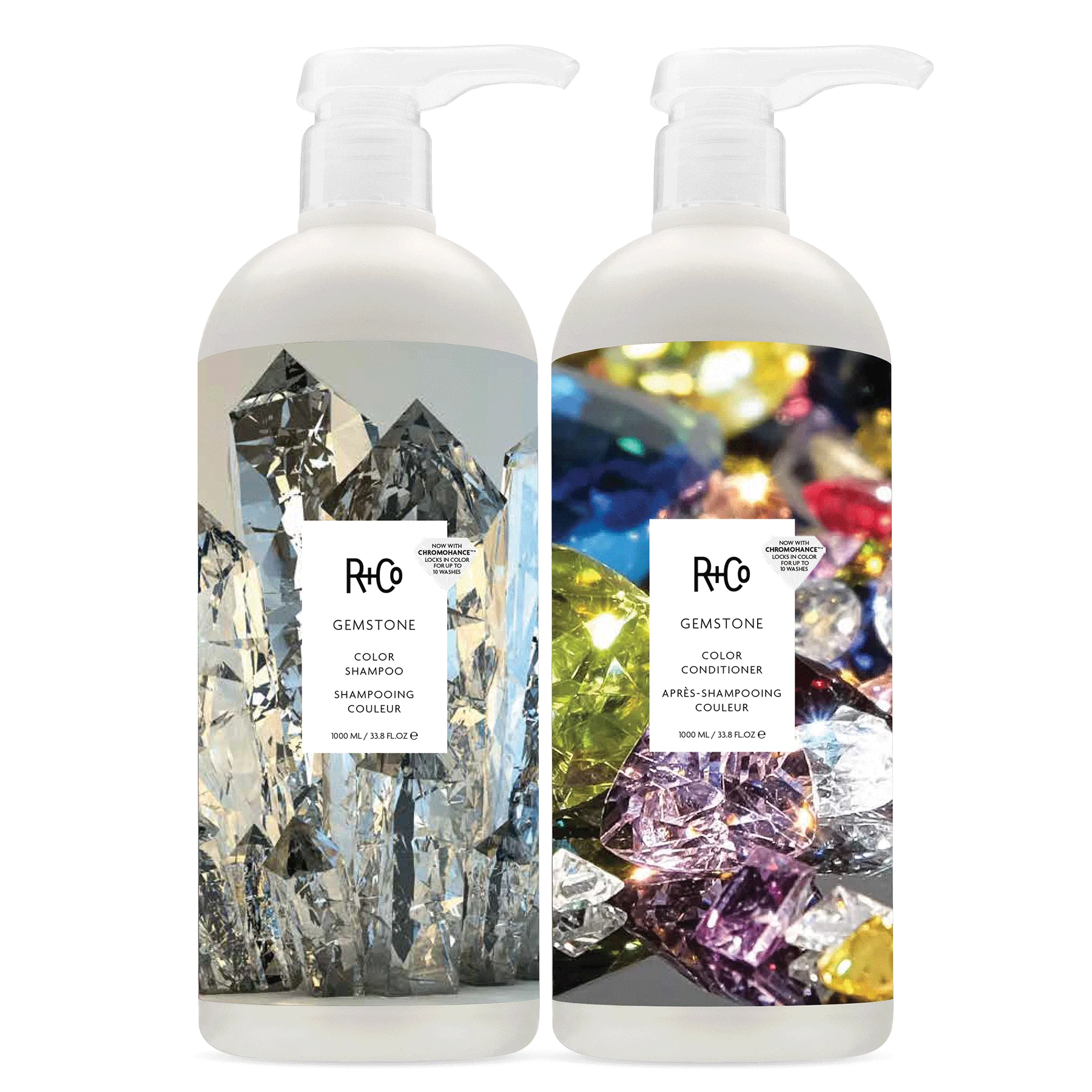 GEMSTONE Color Shampoo + Conditioner Liter Set